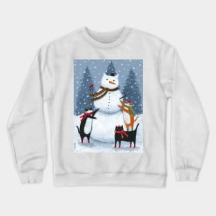 Making A Snowcat Crewneck Sweatshirt